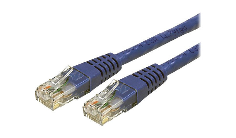 StarTech.com 4ft CAT6 Ethernet Cable - Blue CAT 6 Gigabit Wire 100W PoE 650MHz Molded Patch Cord