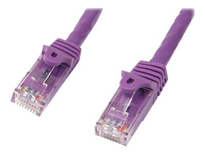StarTech.com CAT6 Ethernet Cable 35' Purple 650MHz PoE Snagless Patch Cord