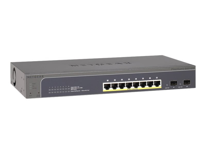 NETGEAR 8-Port Gigabit Smart Managed Pro Switch, PoE+, 130w (GS510TP)
