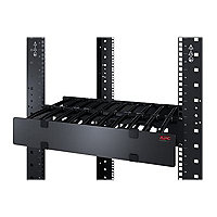 APC Horizontal Cable Manager Single-Sided with Cover - rack cable managemen
