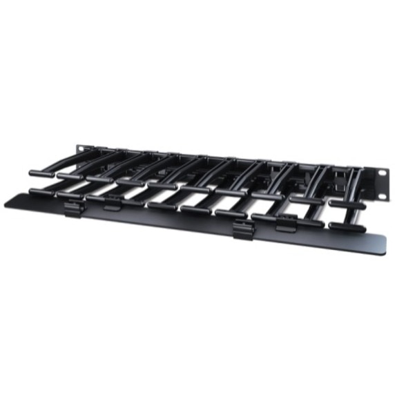Thumbnail 6 of 6 for APC NetShelter Cable Management, Horizontal Cable Manager, 1U, Single Side with Cover, Black, 482.6 x 44.45 x 165.1 mm