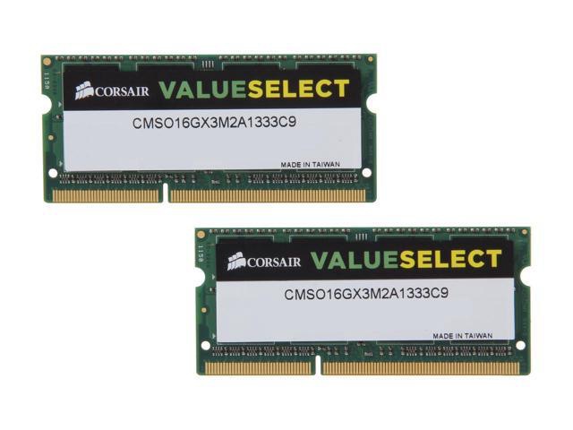 Corsair Value Select - DDR3 - 16 GB: 2 x 8 GB - SO-DIMM 204-pin