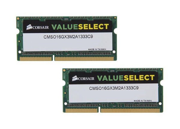 Corsair Value Select - DDR3 - 16 GB: 2 x 8 GB - SO-DIMM 204-pin