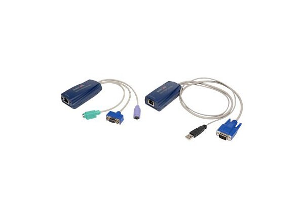 Tripp Lite Mini USB / VGA over Cat5 KVM Console Extender Kit 230ft - KVM extender