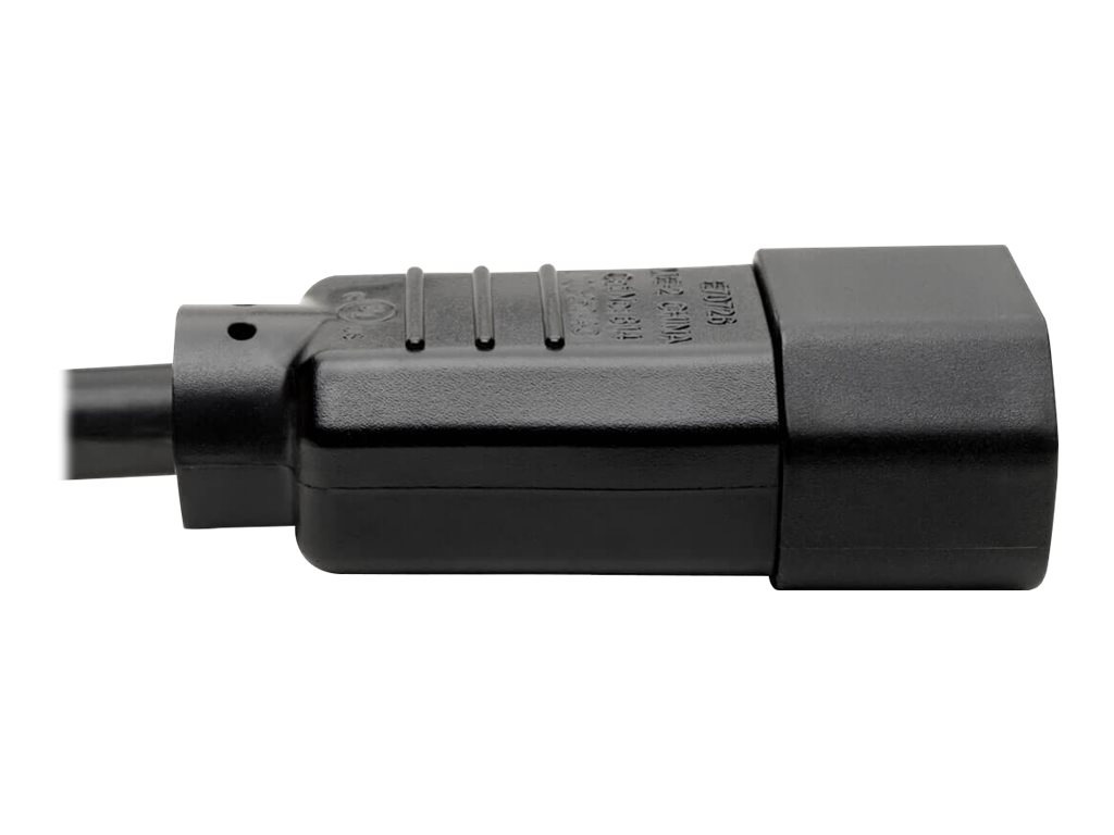 Thumbnail 3 of 6 for Eaton Tripp Lite Series Power Cord C14 to C15 - Heavy-Duty, 15A, 250V, 14 AWG, 6 ft. (1.83 m), Black - power cable - IEC