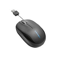 Kensington Pro Fit Retractable Mobile - mouse - USB - black