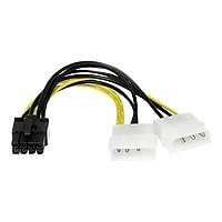 StarTech.com 6" LP4 to 8 Pin PCI Express Video Card Power Cable Adapter