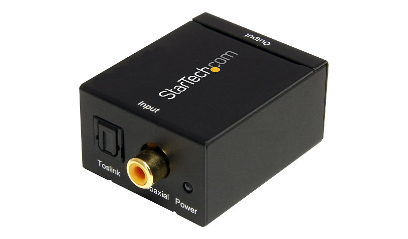 StarTech.com SPDIF Digital Coaxial or Toslink Optical to Stereo RCA Audio Converter