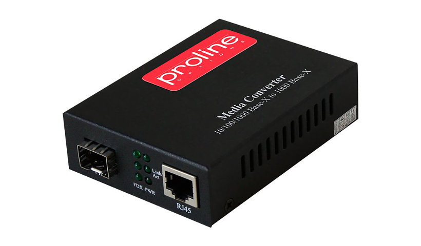 Proline - fiber media converter - 1GbE