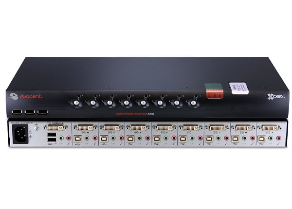 Avocent SwitchView SC680 - NIAP EAL2+ 8 port Desktop KVM /audio/ USB Switch