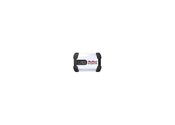 McAfee Encrypted USB Hard Disk Non-Bio - hard drive - 250 GB - USB 2.0