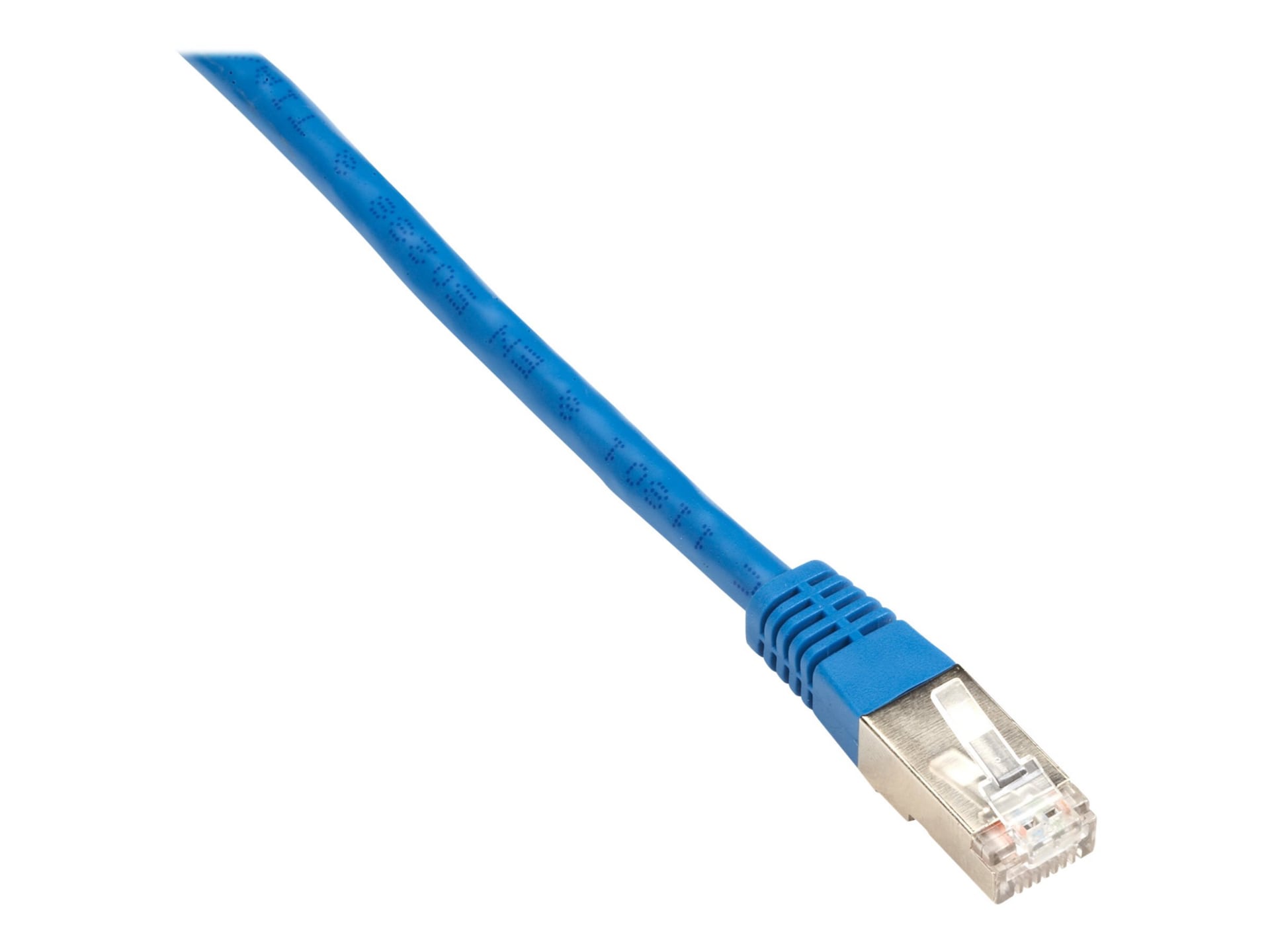 Black Box 1ft Shielded Blue Cat5 Cat5e 100Mhz Ethernet Patch Cable