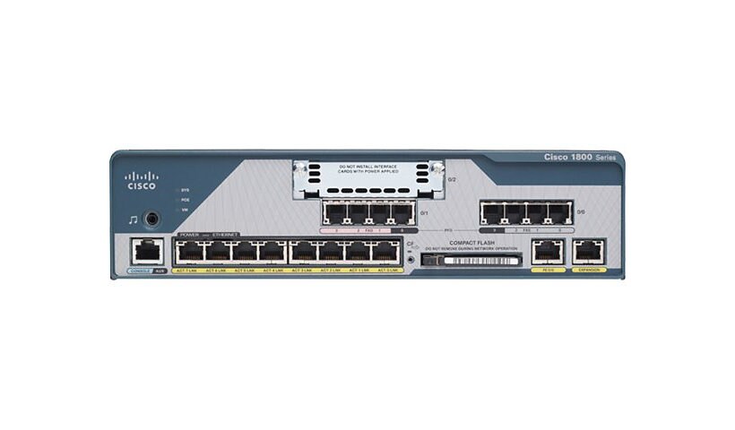Cisco 1861E - router - desktop, rack-mountable, wall-mountable