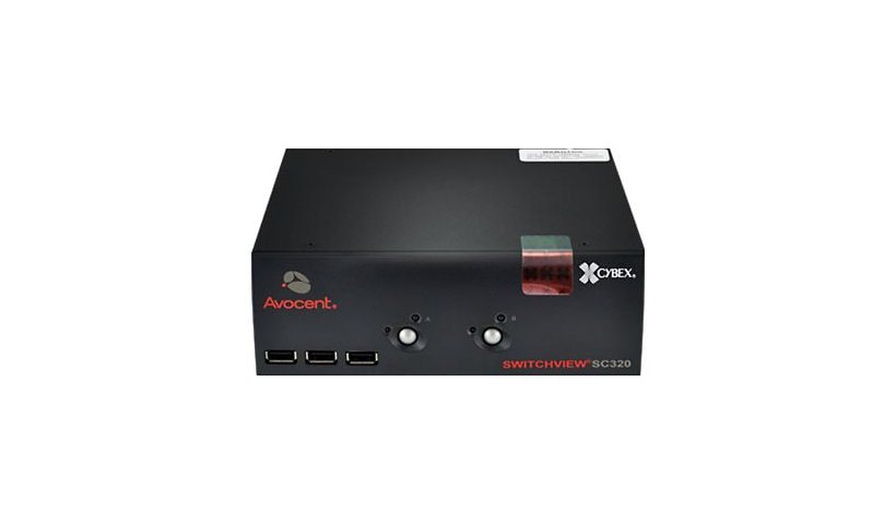 Avocent SwitchView SC320 - NIAP EAL4+ 2 port Desktop KVM /audio/ USB Switch