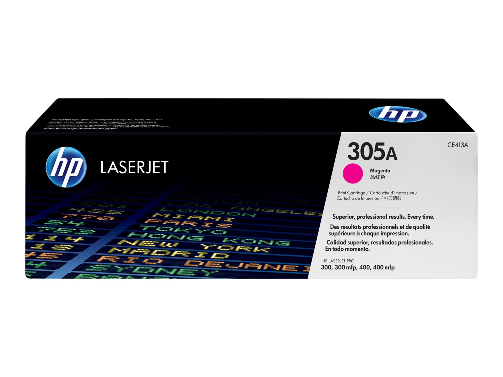 HP 305A (CE413A) Original Standard Yield Laser Toner Cartridge - Single Pack - Magenta - 1 Each