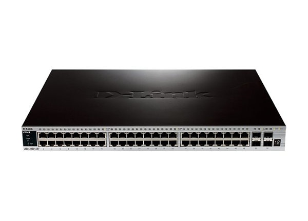 D-Link xStack DGS-3420-52T - switch - 48 ports - managed - rack-mountable