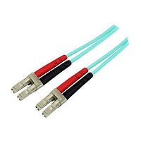 StarTech.com 10m (30ft) OM3 Multimode Fiber Optic Cable, LC/UPC to LC/UPC, LOMMF Fiber Patch Cord