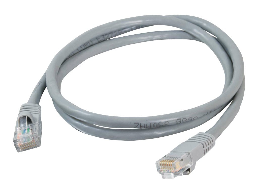C2G 15ft Cat5e Snagless Unshielded (UTP) Ethernet Cable - Cat5e Network Patch Cable - PoE - Gray