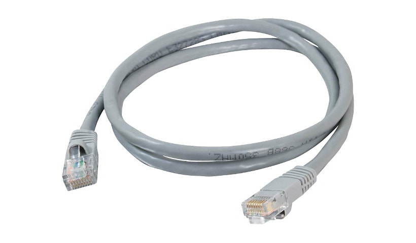 C2G 15ft Cat5e Snagless Unshielded (UTP) Ethernet Cable - Cat5e Network Patch Cable - PoE - Gray