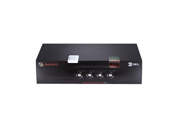 Avocent SwitchView SC740 NIAP EAL2+ Dual Monitor 4 port Desktop KVM Switch