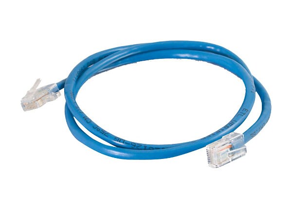 C2G Cat5e Non-Booted Unshielded (UTP) Network Crossover Patch Cable - crossover cable - 7.6 m - blue