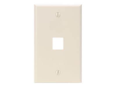 Leviton QuickPort Single-Gang 1-Port Wallplate - mounting plate