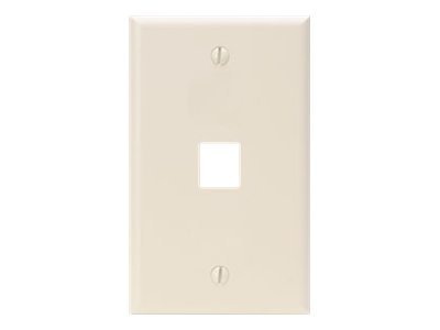 Leviton QuickPort Single-Gang 1-Port Wallplate - mounting plate