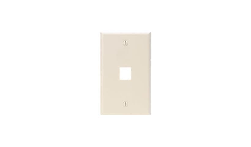 Leviton QuickPort Single-Gang 1-Port Wallplate - mounting plate