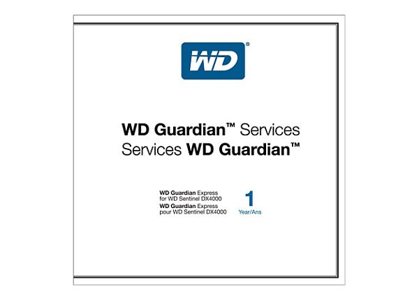 WD Guardian Express WDBBBT0000NNC - extended service agreement - 1 year - on-site