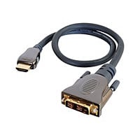 C2G 1m SonicWave HDMI to DVI-D Digital Video Cable M/M - In-Wall CL2-Rated