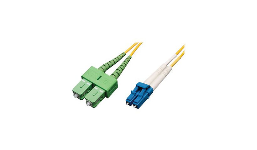 Tripp Lite 3M Duplex Singlemode Fiber 8.3/125 Patch Cable LC to SC/APC 10ft