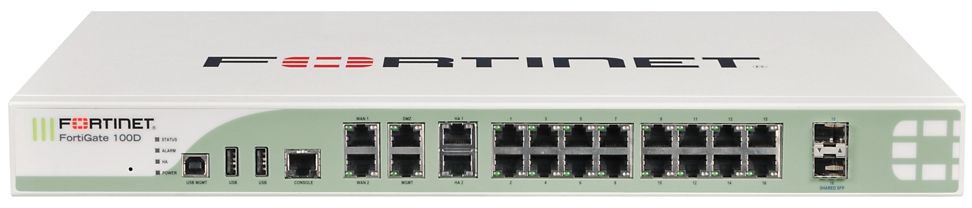 Fortinet FortiGate 100D - security appliance - with 1 year FortiCare 24X7 C