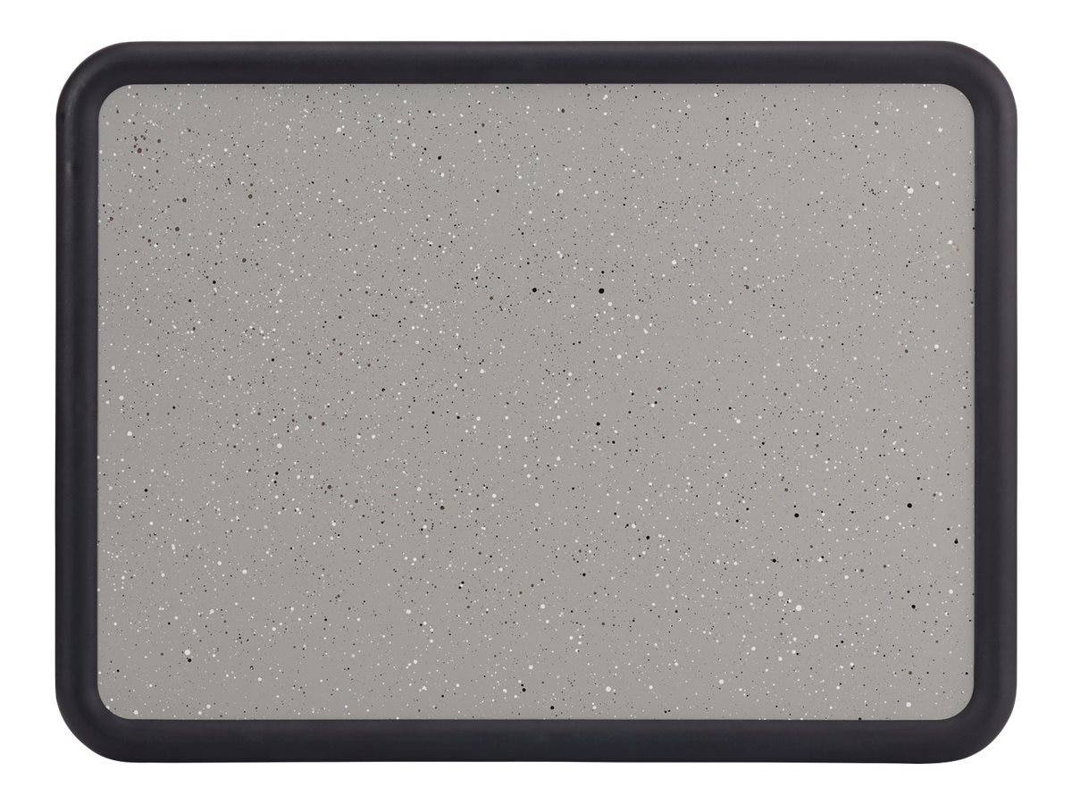 Quartet Contour Granite Bulletin Board - 4' x 3' - Black Frame
