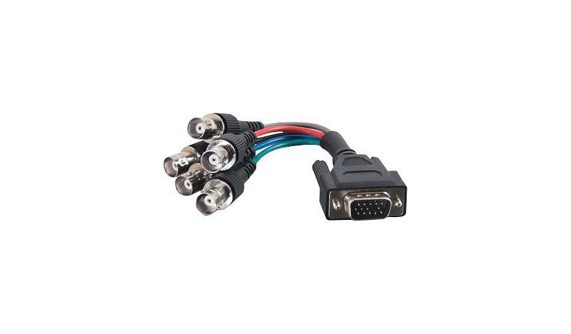 C2G Premium VGA Male to RGBHV (5-BNC) Female Video Cable - VGA cable - 5.9