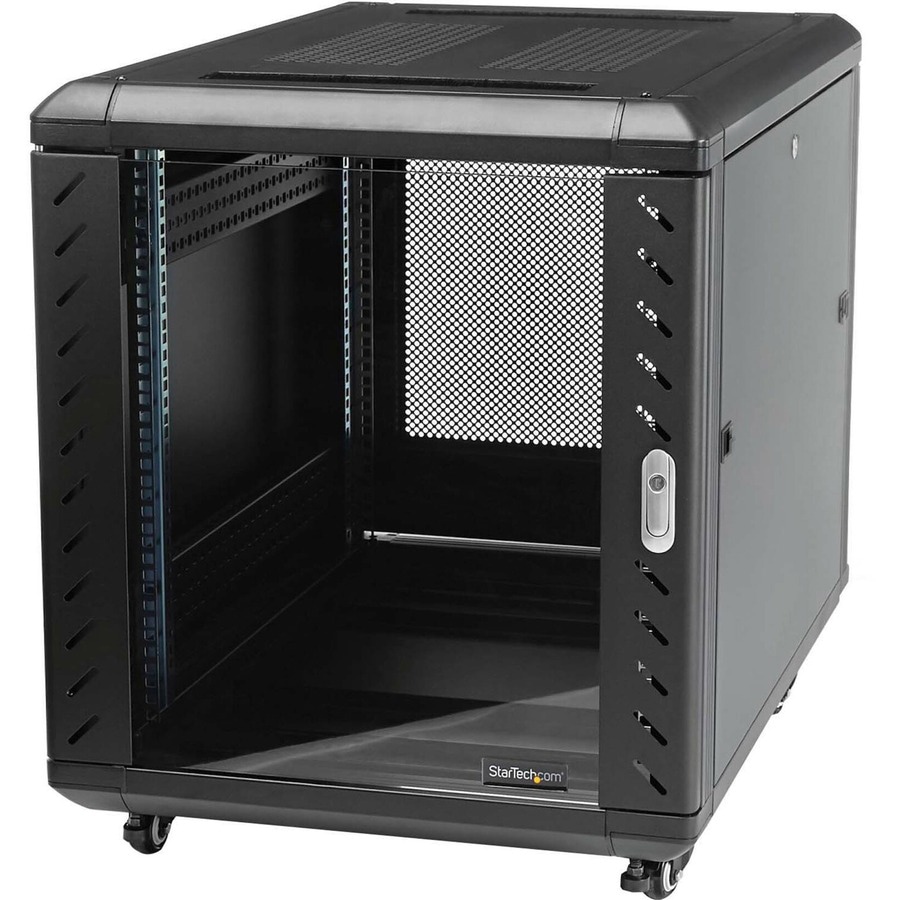 StarTech.com 12U 36in Knock-Down Server Rack Cabinet with Casters