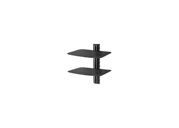 PEERLESS AV WALL SHELF, DOUBLE WITH