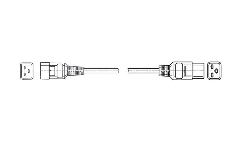 Juniper Networks - power cable - IEC 60320 C20 to IEC 60320 C19 - 8 ft