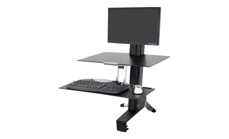 Ergotron Workfit S Ld Single Monitor Sit Stand Workstation With
