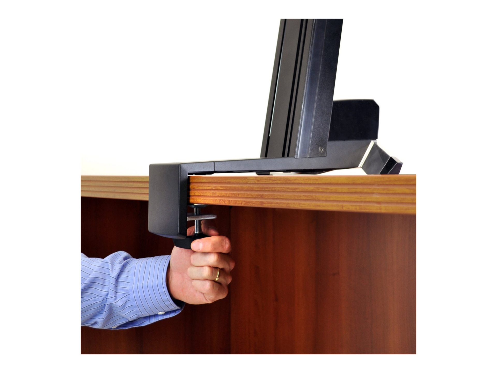 Thumbnail 4 of 4 for Ergotron WorkFit-S Single HD Workstation - standing desk converter - rectangular - black