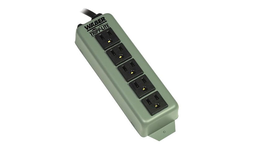 Tripp Lite Waber Industrial Power Strip 5 Outlet 6' Cord Switchless 5-15P - power distribution strip