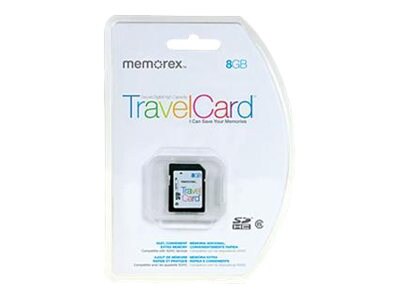 Memorex TravelCard - flash memory card - 8 GB - SDHC