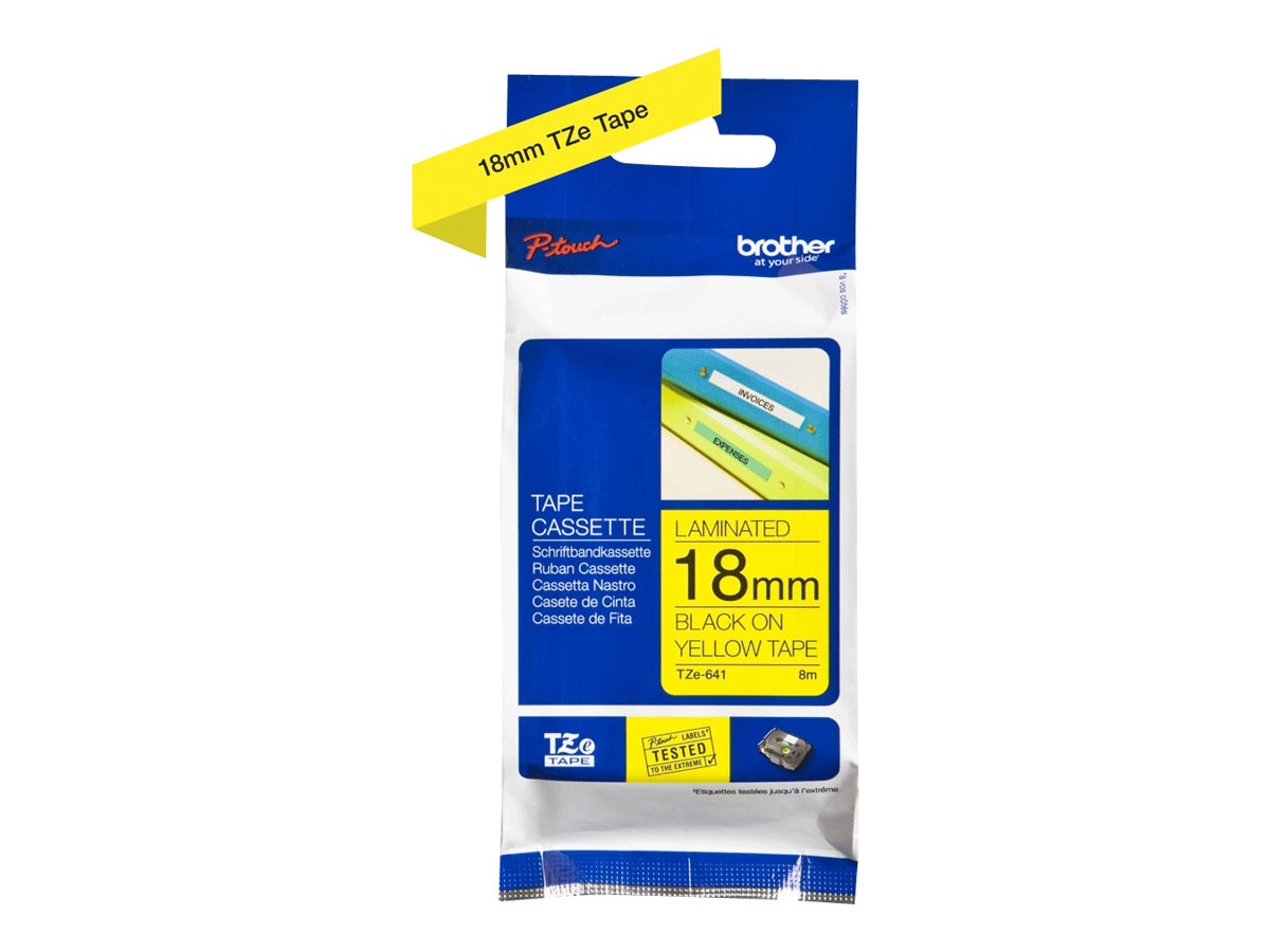 Brother TZe-641 - laminated tape - 1 cassette(s) - Roll (1.8 cm x 8 m)
