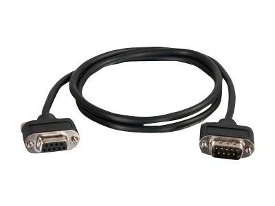 C2G CMG-Rated DB9 Low Profile Cable M-F - serial cable - DB-9 to DB-9 - 75