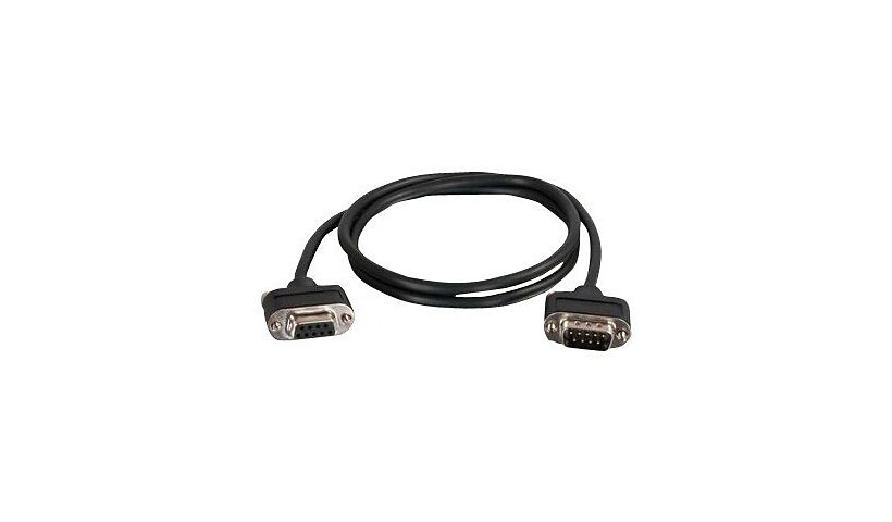 C2G CMG-Rated DB9 Low Profile Cable M-F - serial cable - DB-9 to DB-9 - 75