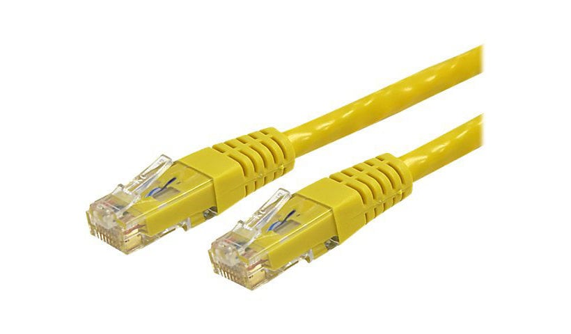 StarTech.com CAT6 Ethernet Cable 4' Yellow 650MHz Molded Patch Cord PoE++