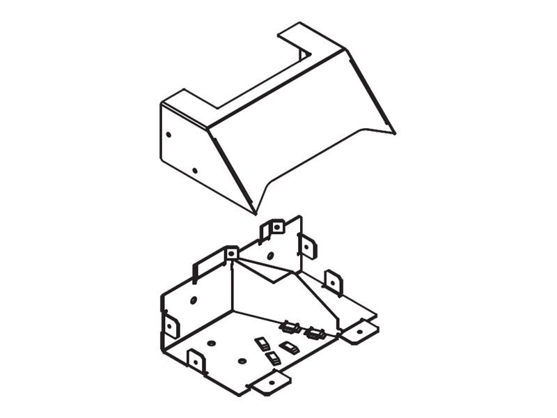 Wiremold 4000 Series - Over Floor Raceway - OFR Transition - Black