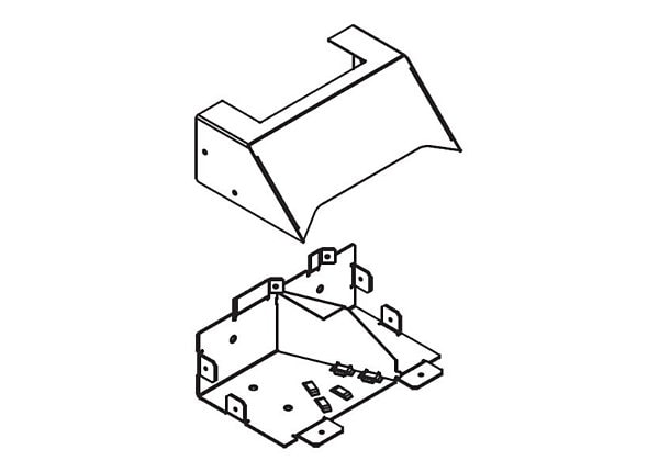 Wiremold 4000 Series - Over Floor Raceway - OFR Transition - Black