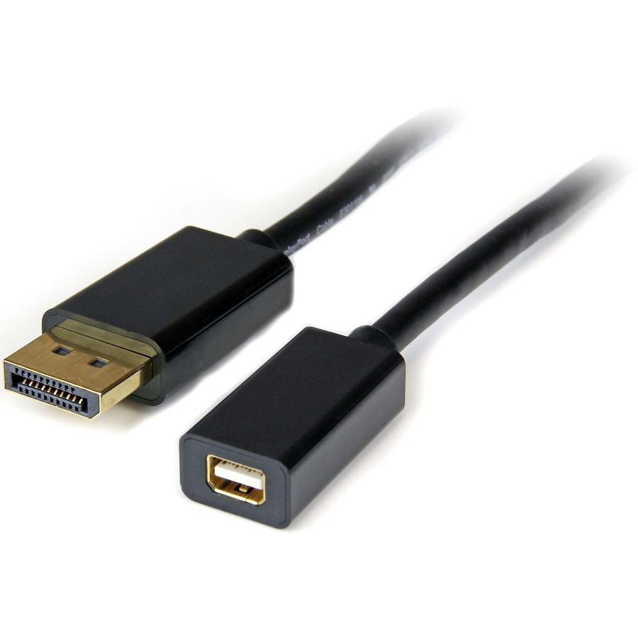 StarTech.com 3ft (1m) DisplayPort to Mini DisplayPort Cable, 4K x 2K Video, DP Male to Mini DP Female Adapter Cable, DP