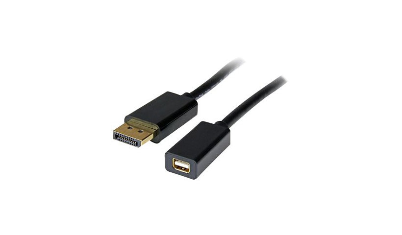 StarTech.com 3ft (1m) DisplayPort to Mini DisplayPort Cable, 4K x 2K Video, DP Male to Mini DP Female Adapter Cable, DP