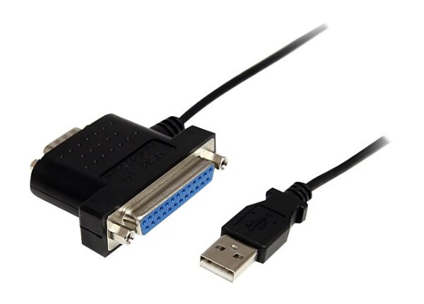 StarTech.com 3 ft 1s1p USB to Serial Parallel Port Adapter Cable
